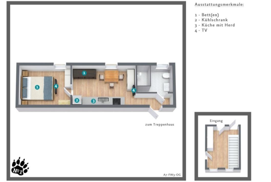 Numero1-Pension und Cafe Rubeland Exterior foto